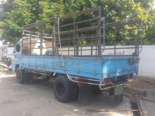 รถบรรทุก 6 ล้อ กระบะรั้ว ISUZU NKR  เครื่อง 4BE1 110 แรงม้า 4 สูบ รถปีจดทะเบียน 2534