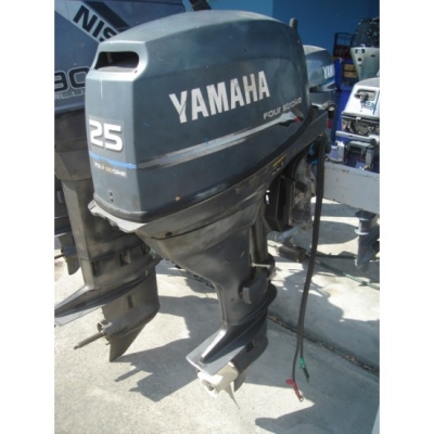 ขายเครื่องยนต์เรือมือสอง Yamaha F25AEM 4 Stroke จากญี่ปุ่น