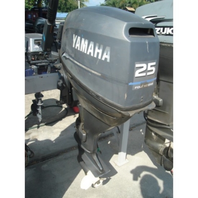 ขายเครื่องยนต์เรือมือสอง Yamaha F25AEM 4 Stroke จากญี่ปุ่น
