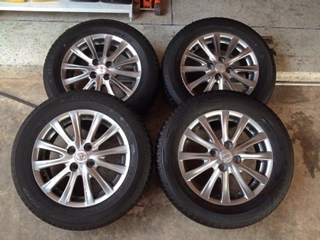 ล้อเดิม Toyata vios ขอบ15 พร้อมยาง Dunlop 185/65/15