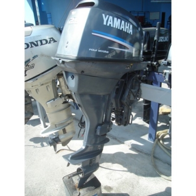 ขายเครื่องยนต์เรือมือสอง Yamaha 25 แรงม้า 4 จังหวะ มีทริม/ทิ้ว