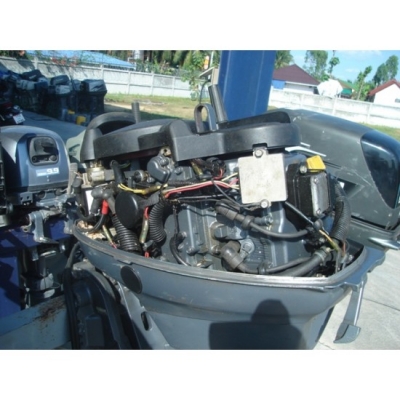 ขายเครื่องยนต์เรือมือสอง Yamaha 25 แรงม้า 4 จังหวะ มีทริม/ทิ้ว