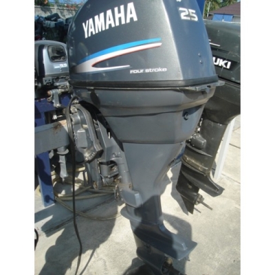 ขายเครื่องยนต์เรือมือสอง Yamaha 25 แรงม้า 4 จังหวะ มีทริม/ทิ้ว