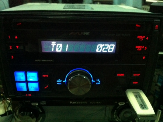 Alpine CDE-W203E เครื่องM-Tech USB IPod MP3 CD FMไทย AUX คุมกล่องCD ปรีเอ้า1ชุด มือ2 Alpine CDE-W203E เครื่องM-Tech USB IPod MP3 CD FMไทย AUX คุมกล่องCD ปรีเอ้า1ชุด มือ2