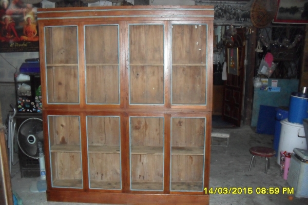 ขายตู้โชว์ไม้สัก