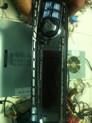 Alpine MDA-7763J MD หน้าจอสไลด์ไฟฟ้า ปรับระดับหน้าจอได้3ระดับ ปรีเอ้า1ชุด คุมกล่องCD มือ2 ญี่ปุ่น