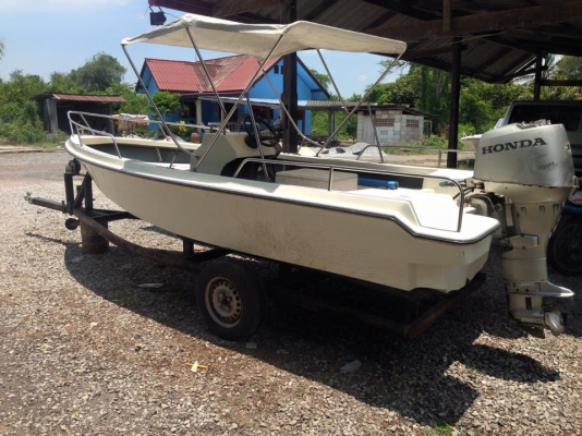 ขายเรือ14ฟุต เครื่องฮอนด้า 25แรง โฟสโต๊ก