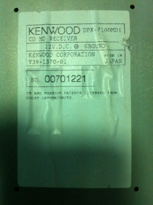 KENWOOD DPX-700MD รุ่นครบรอบ20ปีKENWOOD CD MD กราฟฟิกหน้าจอ หน้าจอเปลี่ยนสีไฟได้ 1ปรีเอ้า คุมกล่องCD มือ2 ญี่ปุ่น KENWOOD DPX-700MD รุ่นครบรอบ20ปีKENWOOD CD MD กราฟฟิกหน้าจอ หน้าจอเปลี่ยนสีไฟได้ 1ปรีเอ้า คุมกล่องCD มือ2 ญี่ปุ่น