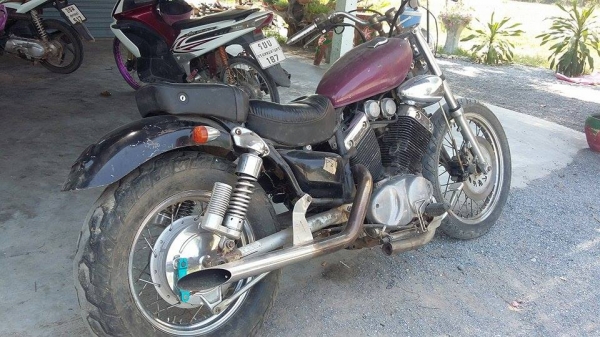ขายหรือแลก YAMAHA วีราโก้ 400cc. แลกรถยนต์ ลองดูคับ ท่าขาย 23000 คับ รถอินวอย์