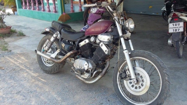 ขายหรือแลก YAMAHA วีราโก้ 400cc. แลกรถยนต์ ลองดูคับ ท่าขาย 23000 คับ รถอินวอย์