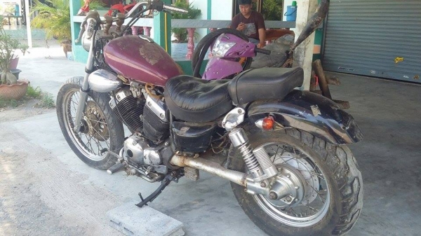 ขายหรือแลก YAMAHA วีราโก้ 400cc. แลกรถยนต์ ลองดูคับ ท่าขาย 23000 คับ รถอินวอย์