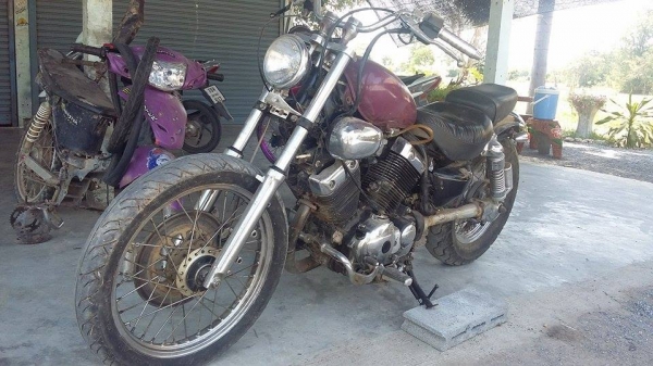 ขายหรือแลก YAMAHA วีราโก้ 400cc. แลกรถยนต์ ลองดูคับ ท่าขาย 23000 คับ รถอินวอย์