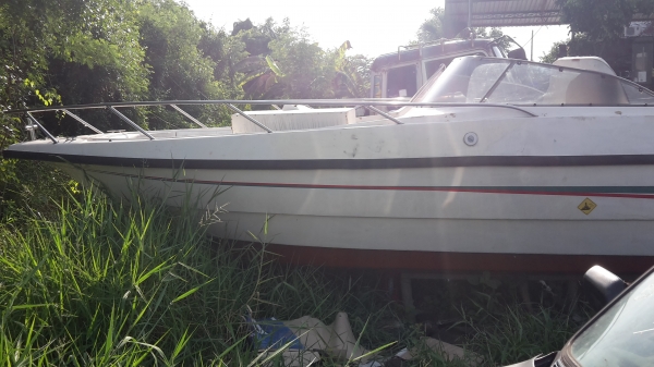 ขายครับโครงเรือ23ฟุต สภาพดีมากไม่มีเวลาทำไม่มีเครื่องขายถูกครับ 95000 บาทเท่านั้น