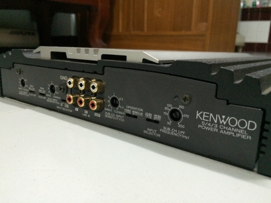 เพาเวอร์แอมป์ Kenwood รุ่น KAC-859 แอมป์มือสองญี่ปุ่น 5/4/3 Ch 720 Watt Max ผลิตที่ Mexico