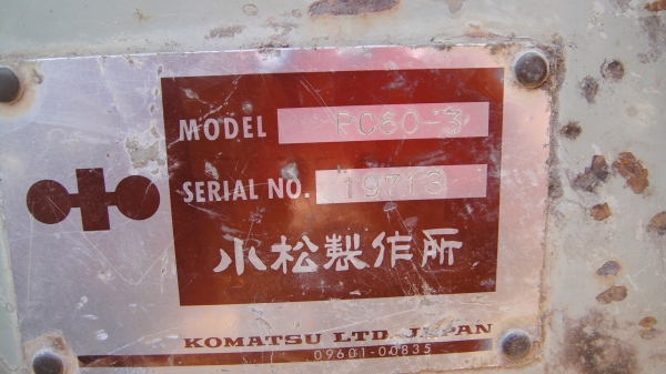 KOMATSU PC60--3 เครื่องดี ปั๊มแรง เอวแน่น มาลองขับได้ สภาพดีพร้อมใช้ ราคาถูก