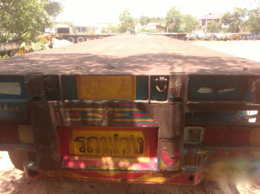 ขายหางพ่วง ไทยเทรลเลอร์. พื้นเรียบ 2 เพลา.  ปี 46   (  มีขาย 2 หาง. )   สนใจติดต่อ  081 - 6079515