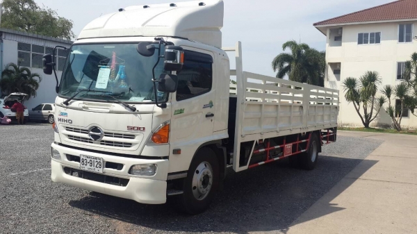 ขายรถบรรทุก 6 ล้อกระบะคาร์โก้ HINO FG8J 220 แรงม้าปี 2558 กระบะยาว 7.50 เมตร ราคา 1650000