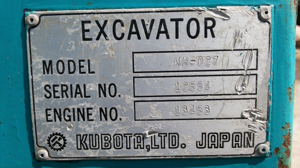ขายด่วนรถเเม็คโครคูโบต้า KH-27เทียบเท่า PC30เคื่องคูโบต้า3สูบเก่าญี่ปุ่นแท้ไม่เคยใช้งานเมืองไทยเลย ขายด่วนรถเเม็คโครคูโบต้า KH-27เทียบเท่า PC30เคื่องคูโบต้า3สูบเก่าญี่ปุ่นแท้ไม่เคยใช้งานเมืองไทยเลย