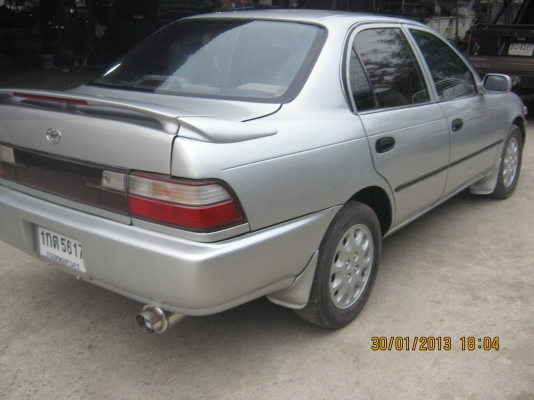 ขาย TOYOTA AE 101 ทะเบียน โอน เครื่องเดิม เกียร์ออโต้ แมกเดิม R 14 กระจกไฟฟ้า หม้อลมชั้นครื่ง ติดตั้งแก็ส LPG  ภาษีขาดปี 57 พ.ร.บ.