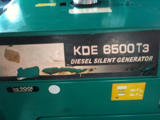 เครื่องปั่นไฟตู้เก็บเสียงมือสอง สภาพดี  ดีเซล 7 KVA.