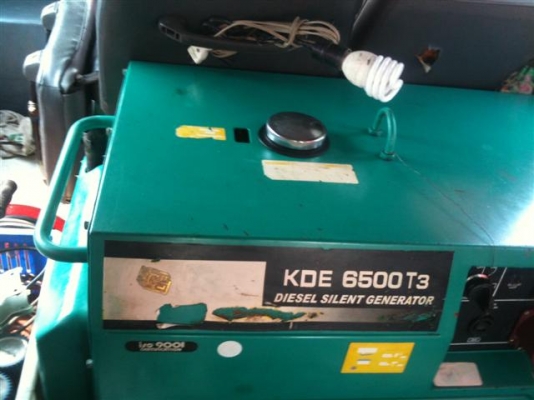 เครื่องปั่นไฟตู้เก็บเสียงมือสอง สภาพดี  ดีเซล 7 KVA.