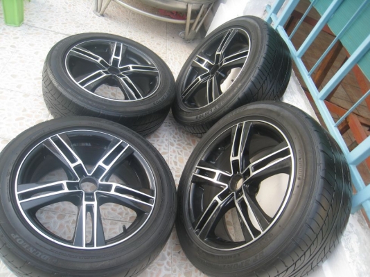 ขายล้อแม็ก Lenso es6 17"x7.5" et 42 5รู 114 + ยางปี 11 (081-3747940)