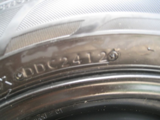 ขายกะทะล้อ Mitsubishi mirage ขอบ14 4รู100 + ฝาครอบ+ยางปี 12 (081-3747940)