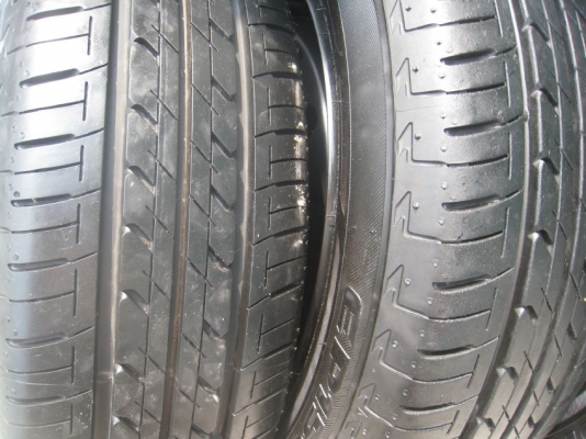 ขายกะทะล้อ Mitsubishi mirage ขอบ14 4รู100 + ฝาครอบ+ยางปี 12 (081-3747940)