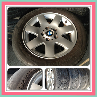 ขายแม็กซ์เดิมมือ2 BMW ขอบ16 5รู120 พร้อมยาง ราคา 5,900 บาทถูก