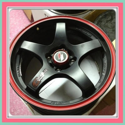 ขายแม็กซ์มือ2 ขอบ 15 Lenso Project D 4 รู100 ราคา 7300 บาทถูก