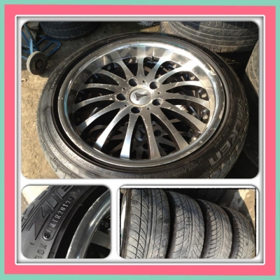 ขายล้อแม็กมือ2 ขอบ 17VIP ลาย Bellona. 5 รู 114 +ยางปี 12 ราคา 13500 บาทถูก