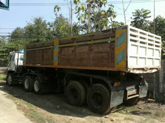 ขายรถหัวลาก 18 ล้อดัมพ์ ISUZU ROCKY 210 ใส่เครื่อง 240 เกียร์ฟูลเลอร์ พร้อมหางเทเลอร์ดัมพ์ 2 เพลา ยาว 7.50 เมตร จัดไฟแนนซ์ได้ 800000 ราคา 1200000