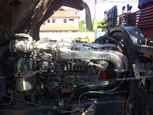 HINO 3 ใบปัด10ล้อท้ายลาดติดเครน5ตันพร้อมใช้