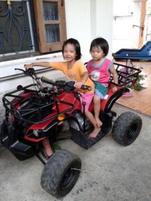 ขายรถATV เครือง110ccท้อสแตนเลสเเต่งเสียงเพราะ เเฮนบาเเต่งง