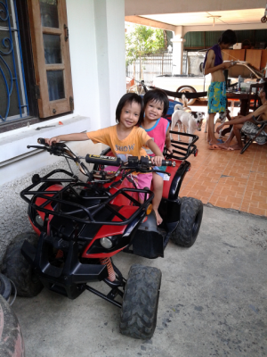 ขายรถATV เครือง110ccท้อสแตนเลสเเต่งเสียงเพราะ เเฮนบาเเต่งง