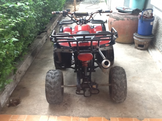 ขายรถATV เครือง110ccท้อสแตนเลสเเต่งเสียงเพราะ เเฮนบาเเต่งง