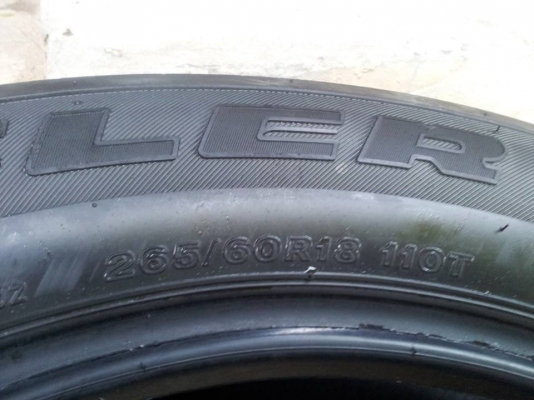 ขายยาง Bridgestone Dueler 265 60 18 ปี 12 ปลายปี (3 เส้น)