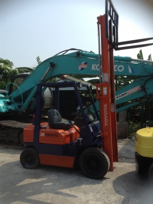 +++ ขายโฟล์คลิฟท์ TOYOTA 5FD20  ขนาด  2  ตัน  เครื่องยนต์ดีเซล  เสา  3  เมตร  เกียร์ธรรมดา  งา 1,070  มม.  ยางตันครับ