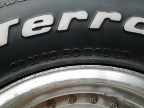 ล้อหยดนํ้า ET-15 + BF All 31/10.5/15 สภาพสวยๆ 1ชุด 5วง