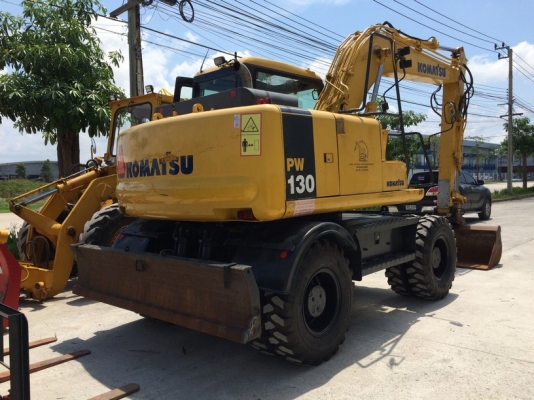 Komatsu PW130-7K ปี 2005 นำเข้าจากยุโรป ถึงไทยแล้ว สวยมาก ขายราคาถูกครับ