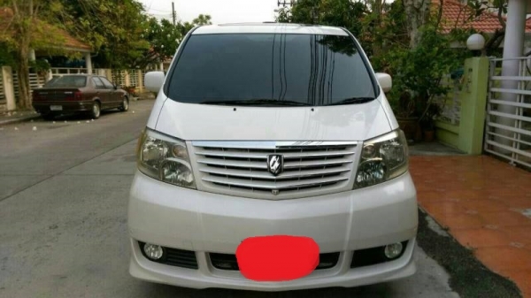 Toyota Alphard ปี05  เบนซิน  ซันรูฟ  เบาะผ้า  ภาษีไม่ขาด  แถมประกันภัย