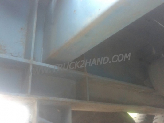 หางพื้นเรียบยาว 12 เมตร ต่ออู่พนัส จดทะเบียนปี 46 เลขคัชซี P36-1296 แบบรุ่น PS2-SC1200A น๊อต 8 ตัว ยาง 10.00-20 / 2 เพลา