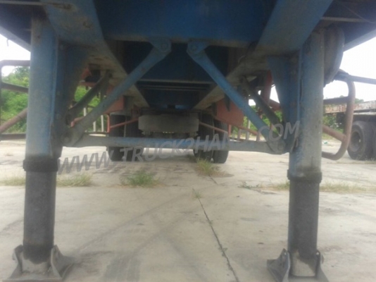 หางพื้นเรียบยาว 12 เมตร ต่ออู่พนัส จดทะเบียนปี 46 เลขคัชซี P36-1296 แบบรุ่น PS2-SC1200A น๊อต 8 ตัว ยาง 10.00-20 / 2 เพลา