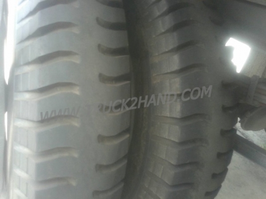 หางพื้นเรียบยาว 12 เมตร ต่ออู่พนัส จดทะเบียนปี 46 เลขคัชซี P36-1296 แบบรุ่น PS2-SC1200A น๊อต 8 ตัว ยาง 10.00-20 / 2 เพลา