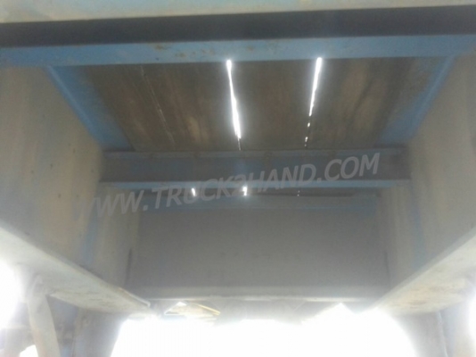 หางพื้นเรียบยาว 12 เมตร ต่ออู่พนัส จดทะเบียนปี 46 เลขคัชซี P36-1296 แบบรุ่น PS2-SC1200A น๊อต 8 ตัว ยาง 10.00-20 / 2 เพลา