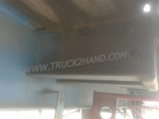 หางพื้นเรียบยาว 12 เมตร ต่ออู่พนัส จดทะเบียนปี 46 เลขคัชซี P36-1296 แบบรุ่น PS2-SC1200A น๊อต 8 ตัว ยาง 10.00-20 / 2 เพลา