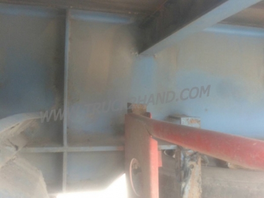 หางพื้นเรียบยาว 12 เมตร ต่ออู่พนัส จดทะเบียนปี 46 เลขคัชซี P36-1296 แบบรุ่น PS2-SC1200A น๊อต 8 ตัว ยาง 10.00-20 / 2 เพลา