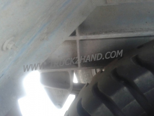 หางพื้นเรียบยาว 12 เมตร ต่ออู่พนัส จดทะเบียนปี 46 เลขคัชซี P36-1296 แบบรุ่น PS2-SC1200A น๊อต 8 ตัว ยาง 10.00-20 / 2 เพลา