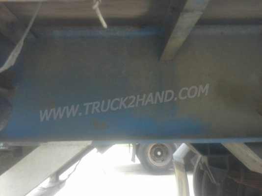 หางพื้นเรียบยาว 12 เมตร ต่ออู่พนัส จดทะเบียนปี 46 เลขคัชซี P36-1296 แบบรุ่น PS2-SC1200A น๊อต 8 ตัว ยาง 10.00-20 / 2 เพลา