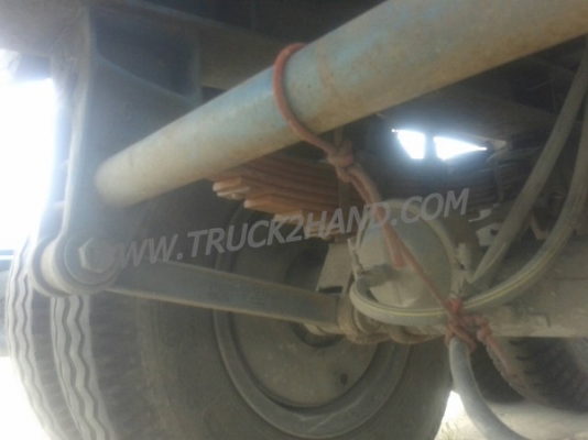 หางพื้นเรียบยาว 12 เมตร ต่ออู่พนัส จดทะเบียนปี 46 เลขคัชซี P36-1296 แบบรุ่น PS2-SC1200A น๊อต 8 ตัว ยาง 10.00-20 / 2 เพลา